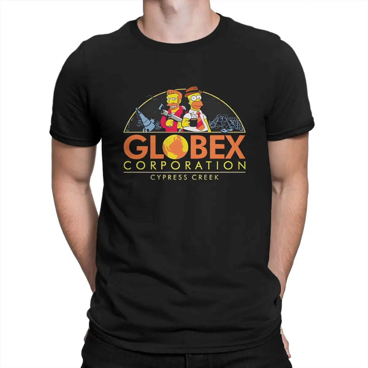 Glamorous T-Shirt for Men Globex Unique Pure Cotton Tee Shirt Crewneck Short Sleeve T Shirt New Arrival Clothes