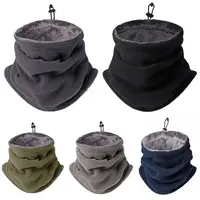 Máscara de cuello de vellón para hombre y mujer, bufanda a prueba de viento para acampar, senderismo, ciclismo, Invierno