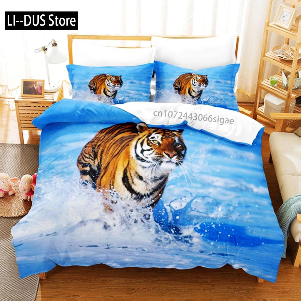 

Running Tiger Bedding Set Duvet Cover Set 3d Bedding Digital Printing Queen Size Bedding Set Fashion Design