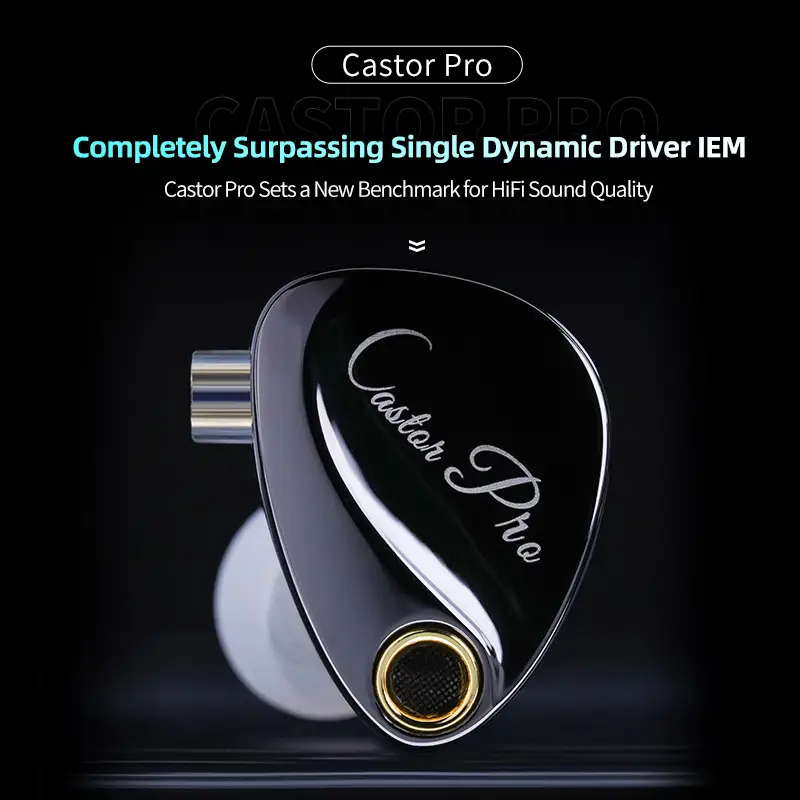 KZ Castor PRO 2DD Dynamic in Ear Earphones High-end Tunable Earphones Stets A New Benchmark for Hfi Sound Quality Bass Headsets - 2