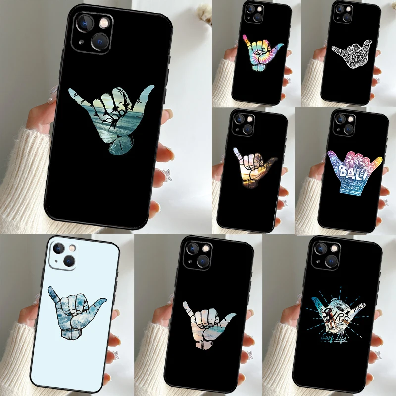 Surfer Surf Hang Loose Shaka Funda For Honor 600 Pro 200 400 70 90 Win RT X8b X8c X9a X9b X9c X9d Magic 8 6 5 7 Lite Case