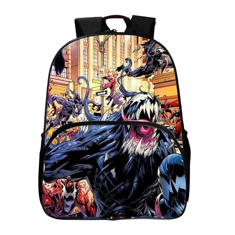 Avengers Alliance Large Capacity Backpack Marvel Venom Canvas Backpack Printed Student School Bag Hero Kids Lightweight Bags