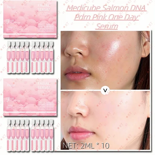 Hoygi Salmon DNA Pdrn Rosa un día suero hidratante Facial aceite de agua equilibrado poros finos piel suave firme cosméticos Coreanos