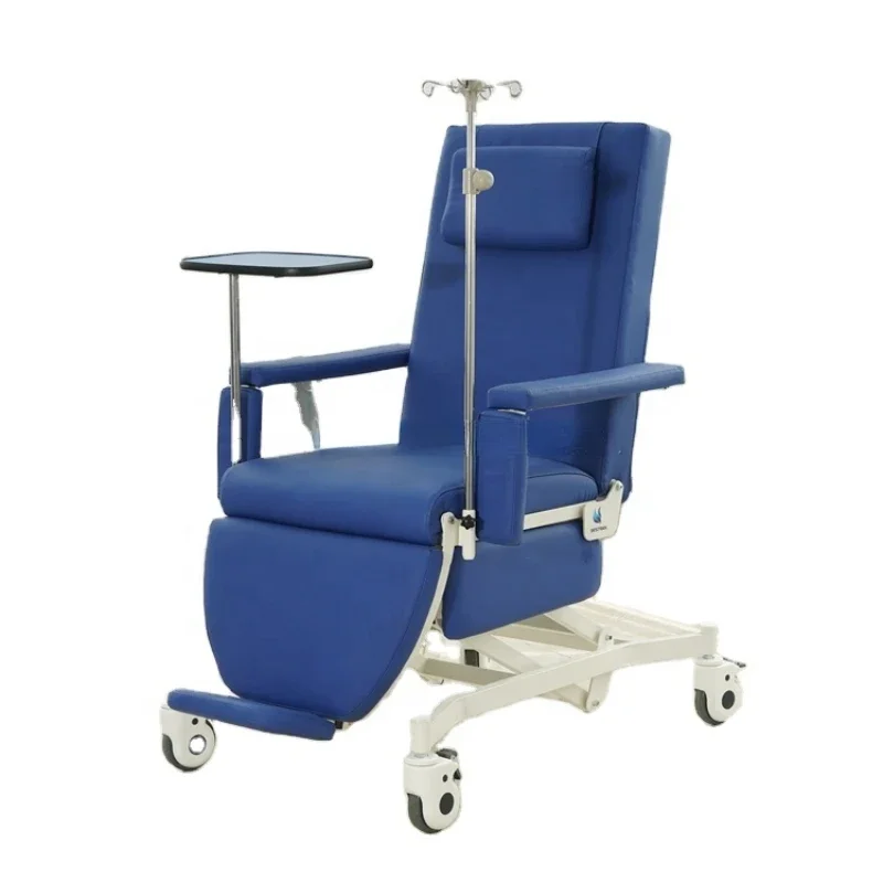 

BT-DY016C Cheap Electric Blood Donation Chair with IV Rod Drip Table Height Adjustable Trendelenburg CPR Dialysis Bed Price