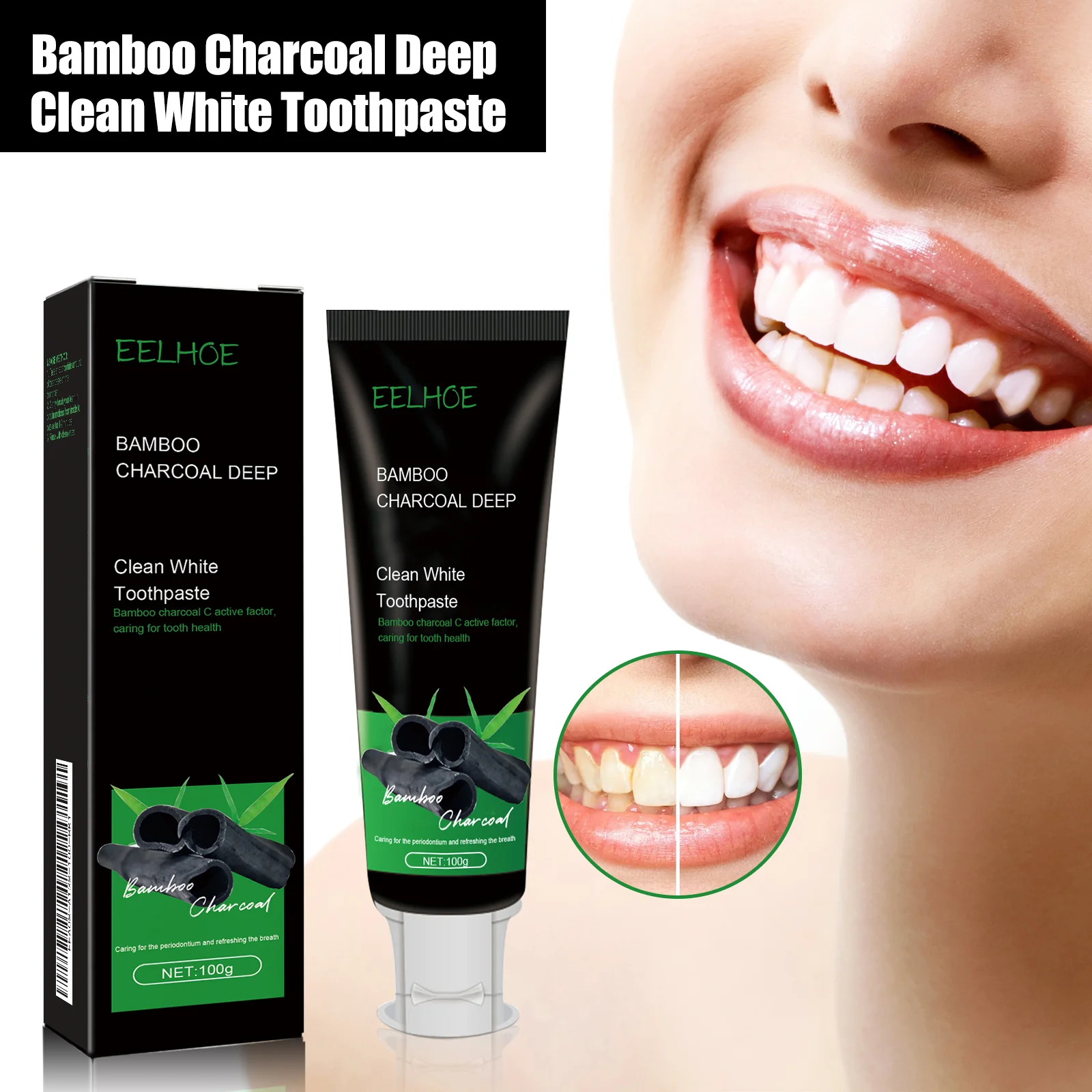 Bamboo Charcoal Whitening Toot - đánh giá và giá Teeth Whitening Filter