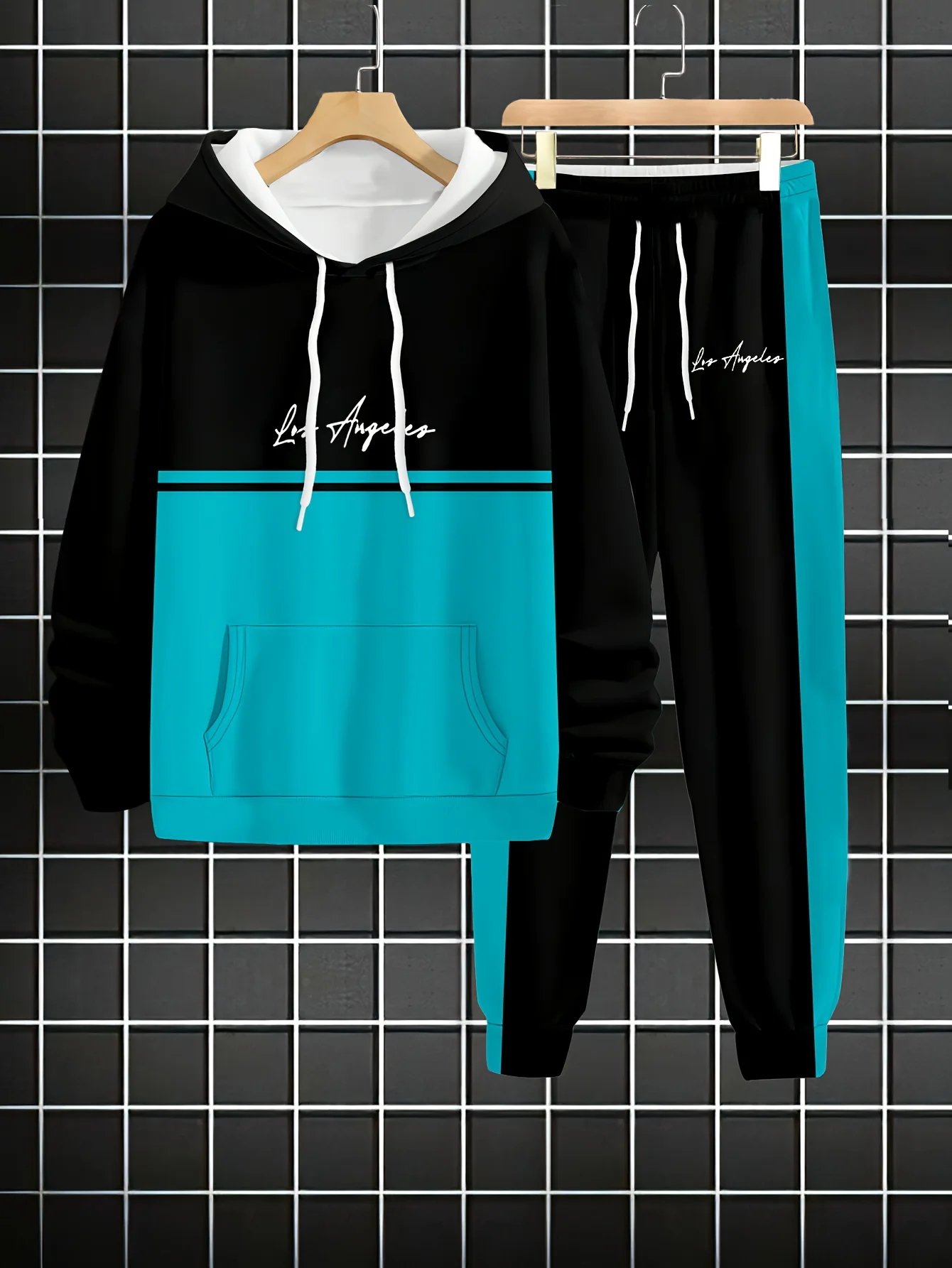 

Autumn and Winter Bestseller Y2K Men's Sports Set Simple 3D Printed Fashion Training Breathable Set Daily Comfort 2-piece Set