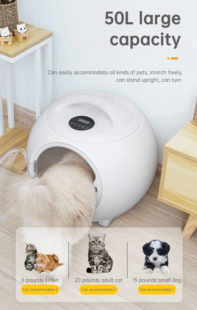 

Professional Big Box Room Dryer Blower for Cats Automatic Grooming Hair Box Pet Dryer