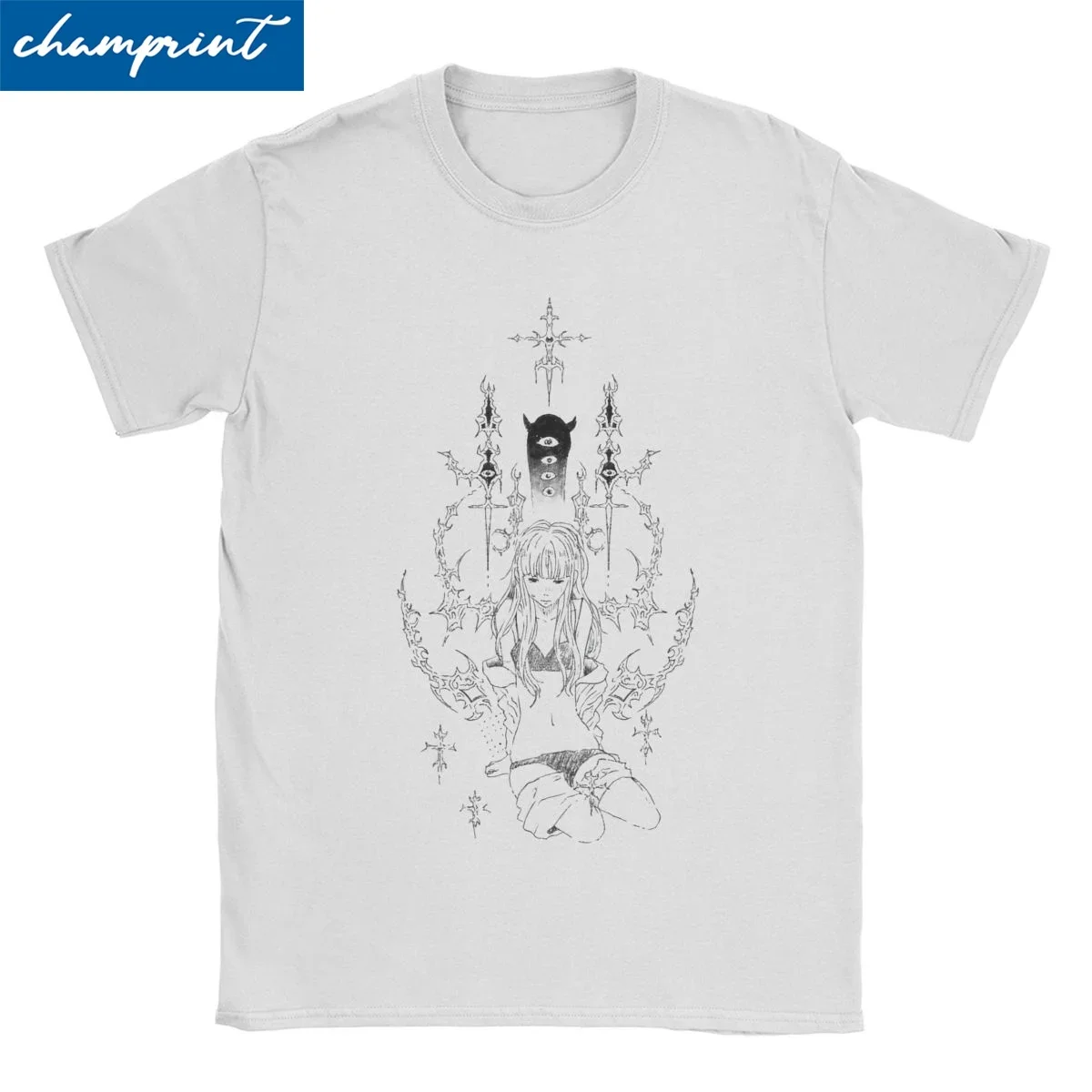 Camiseta de algodón para hombre y mujer, camisa divertida de Anime japonés, Oyasumi Punpun, de manga corta, con cuello redondo