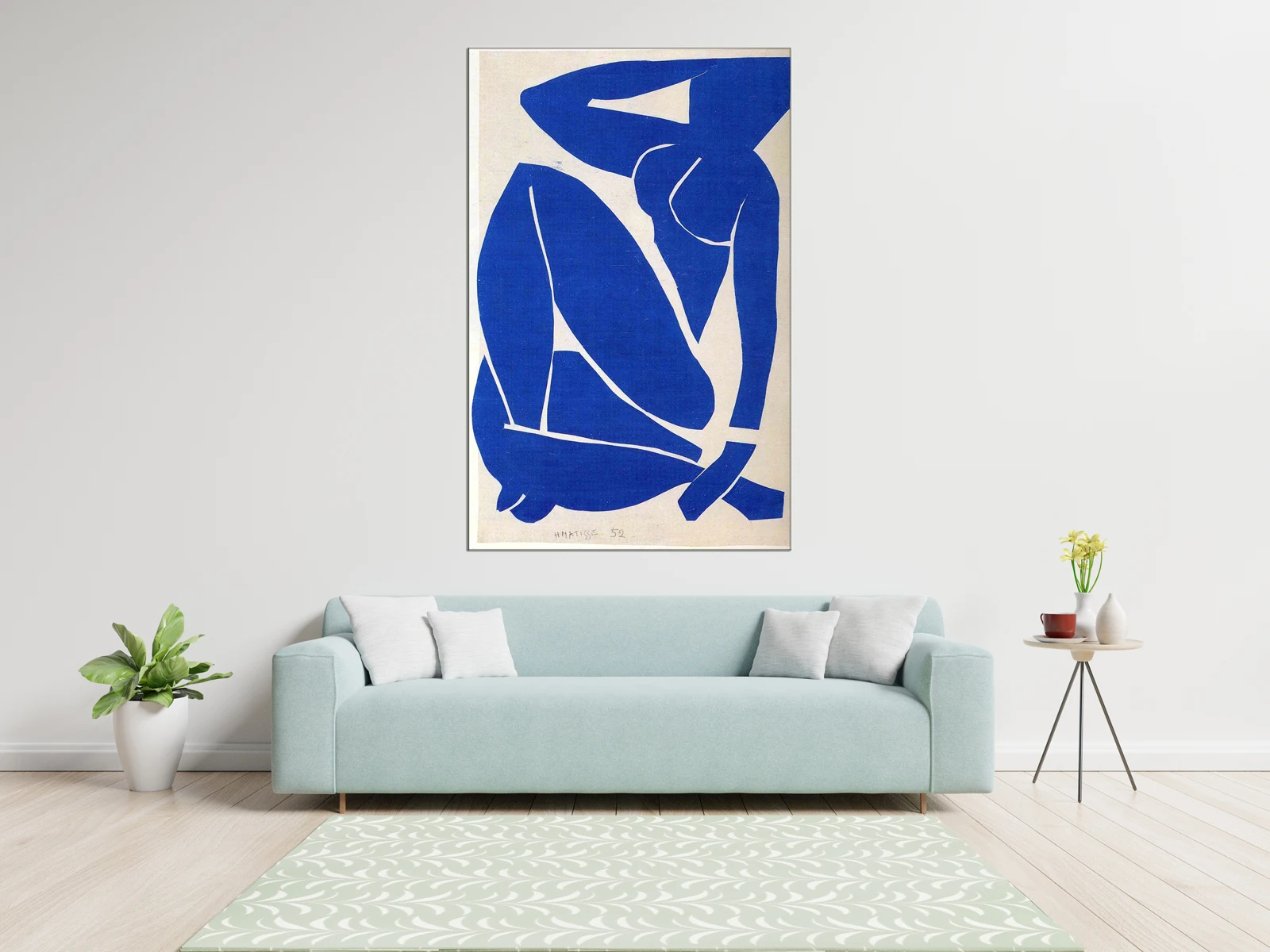 100% Handmade, Blue Nude, Henri Matisse Oil Painting Reproduction On Linen Canvas, Famous Abstract Artwork, Modern Wall Decor