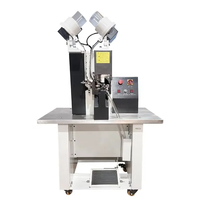 JZ-989B Fully Automatic Eyeleting Attaching Machine with Punching Function for Shoes/Belts/Tags