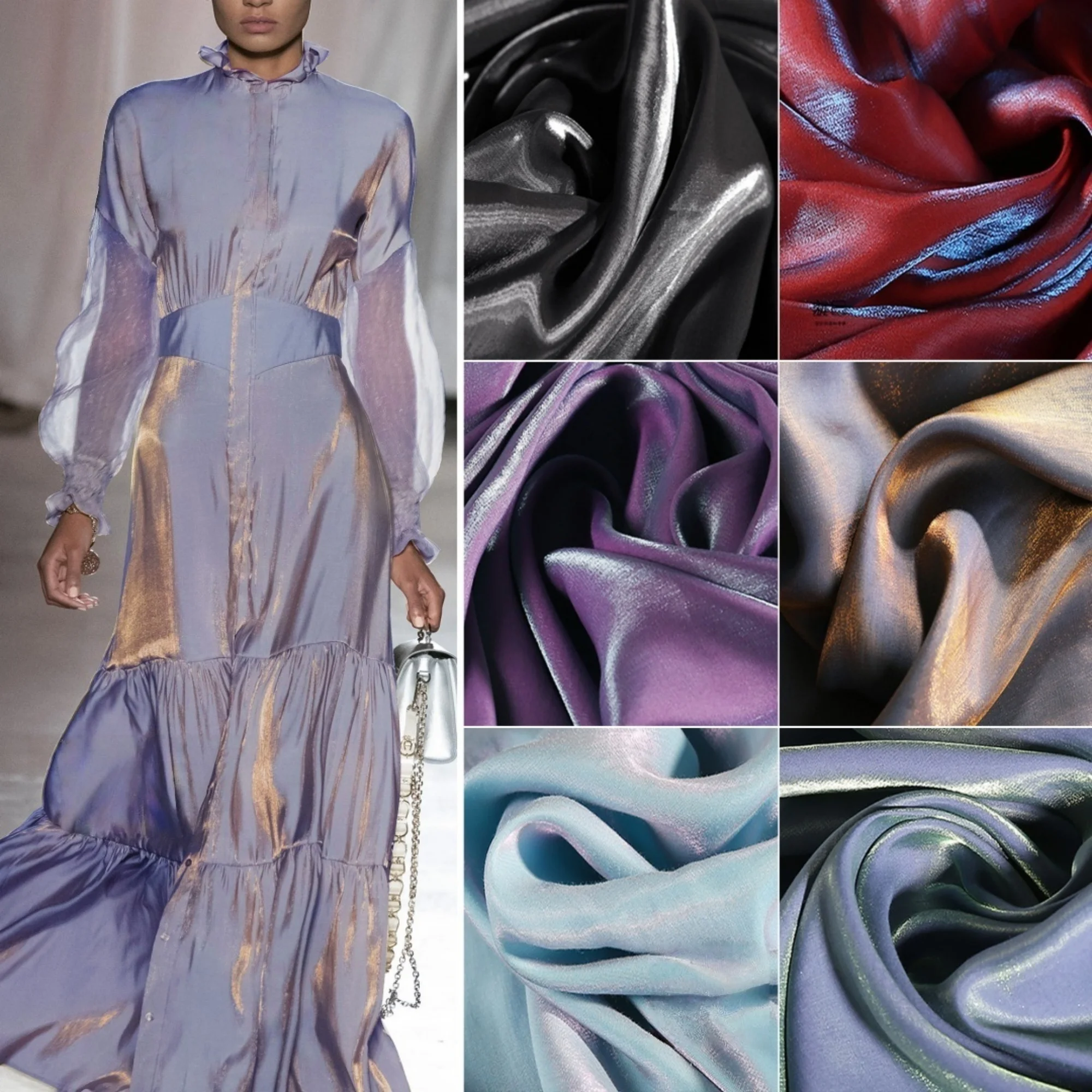 Tela de rayón liso de 0,5 metros de ancho y 57.08 pulgadas, tela satinada Flash Streamer para vestido DIY, para Hanfu chino,cheongsam,falda Ru