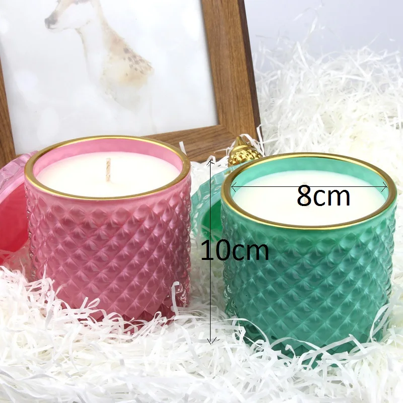 10OZ Big Candle Room Incense Decoration Christmas Candle Aromatherapy Candle Luxury Glass Jar Soybean Candle