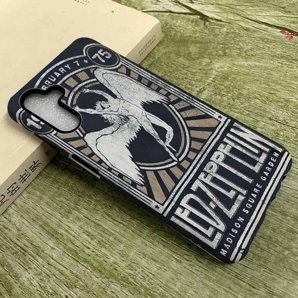

L-Led Zeppelins retro Phone Case for SamsungS25 Film Shell GalaxyS24Ultra 23plus S22 21 A56 36 26 16 Luxury Double layer Cover