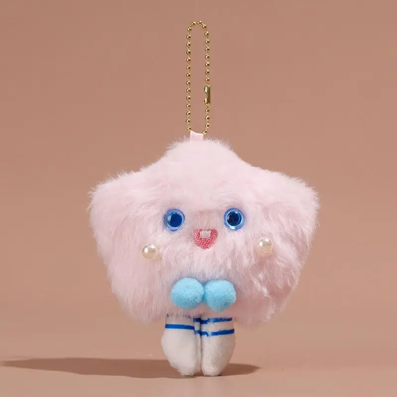 Star Plush Pink Star Plushie Backpack Pendant Cute Portable Key Chain Pendant Soft Stuffed Toy Animal Keychain for Bag Purse