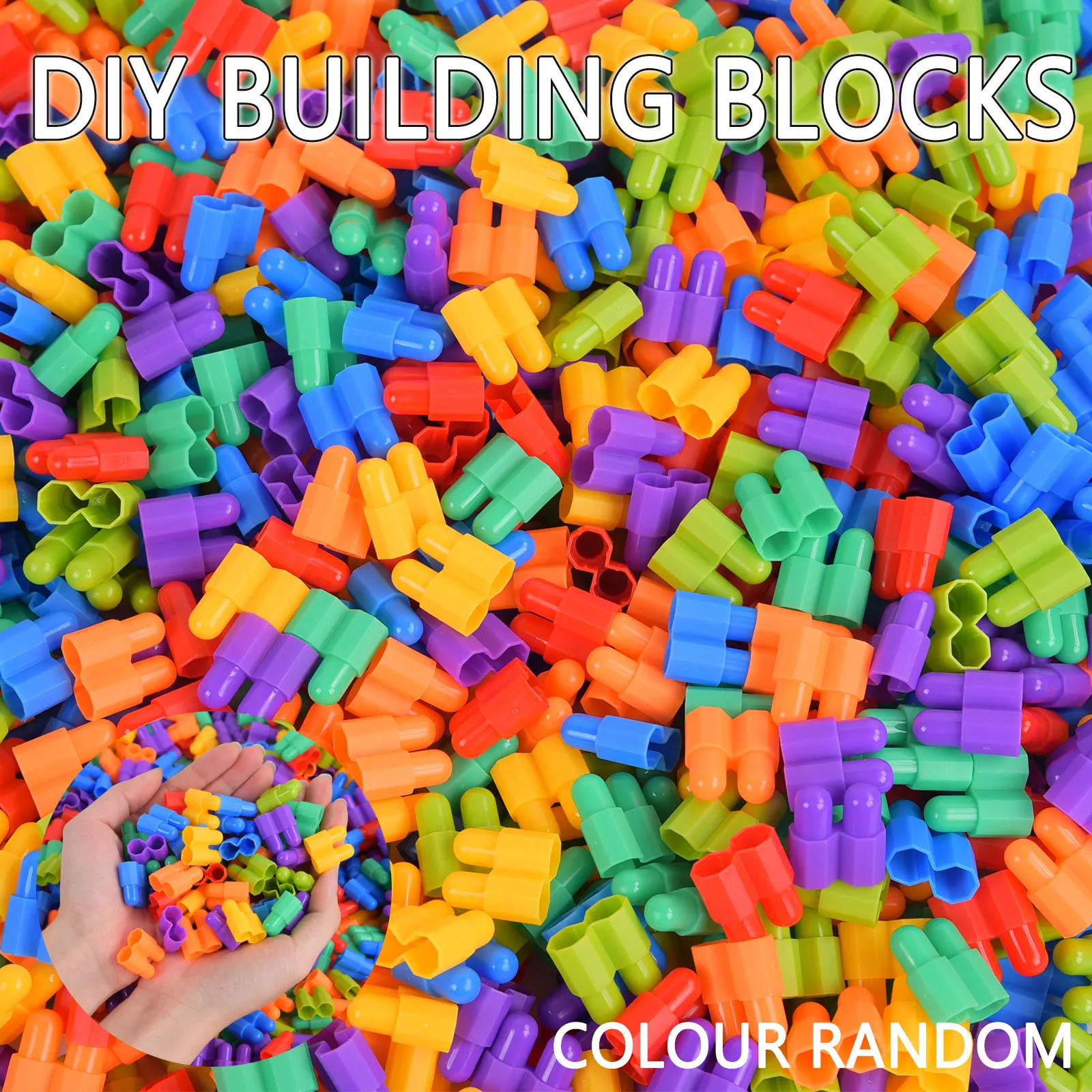 Rompecabezas de plástico con bala de cohete para niños, bloques de construcción para guardería, juguete de ensamblaje de rompecabezas para bebés de 3 años