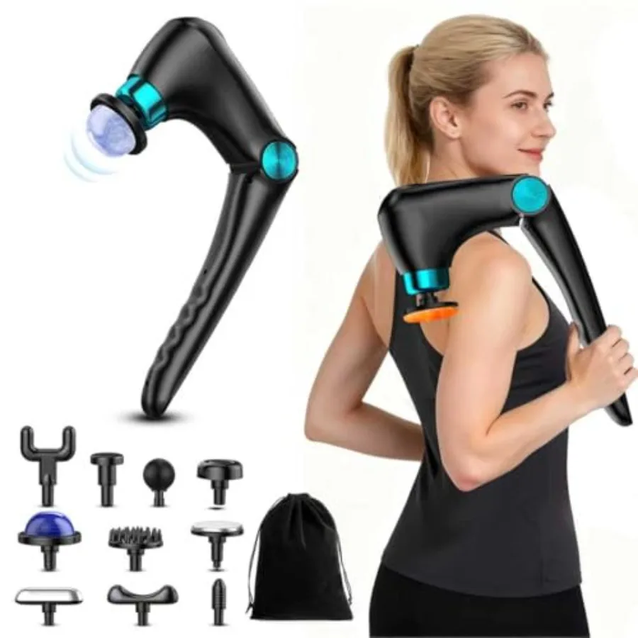 

Массажный пистолет для глубокого массажа тканей для женщин и мужчин, складной массажный пистолет с функцией горячей и холодной терапии для снятия боли, восстановления мышц, портативный, ручной.