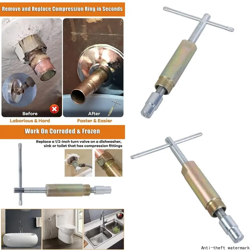 2026-Compression Rings Tool Ferrule Puller Professional Multipurpose Plumbing for Removing Ferrule and Nut high quality