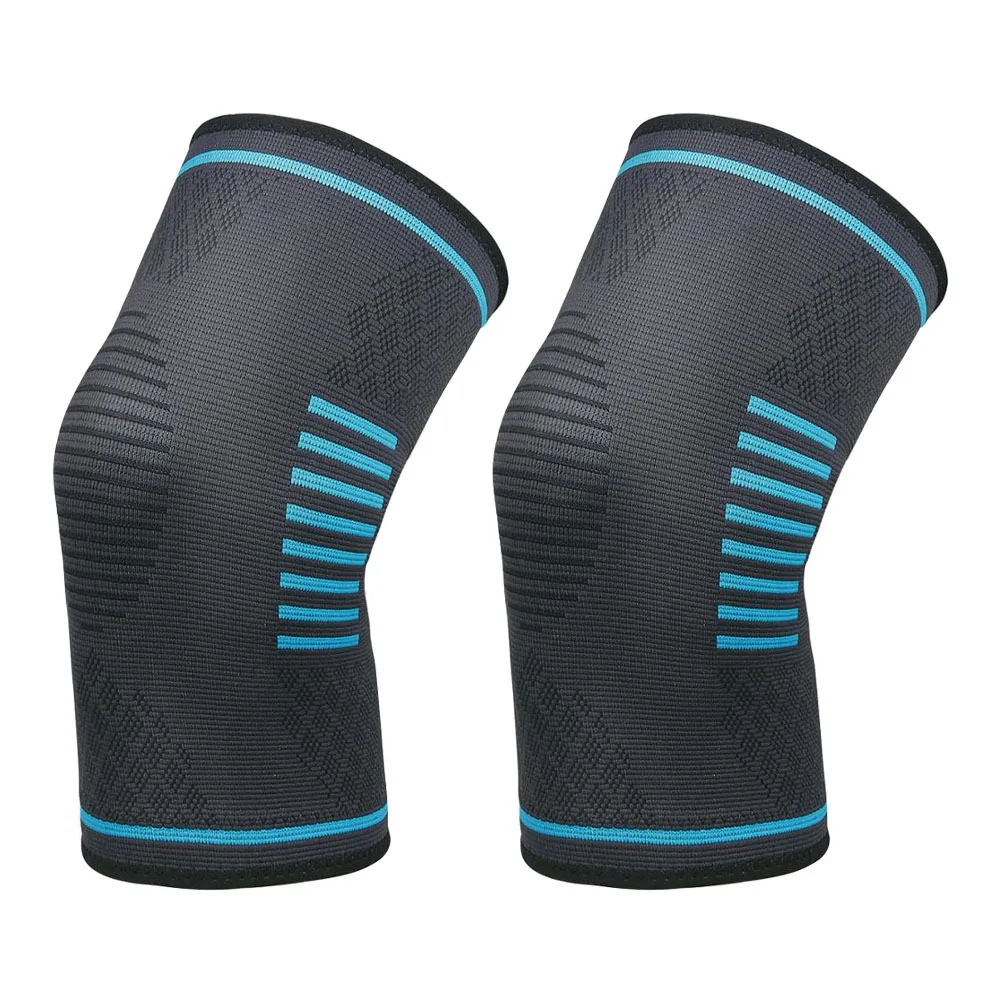 

2Pcs Sports Knee Sleeves Elastic Breathable Knee Support Protector for Running Cycling Fitness Training Accessories