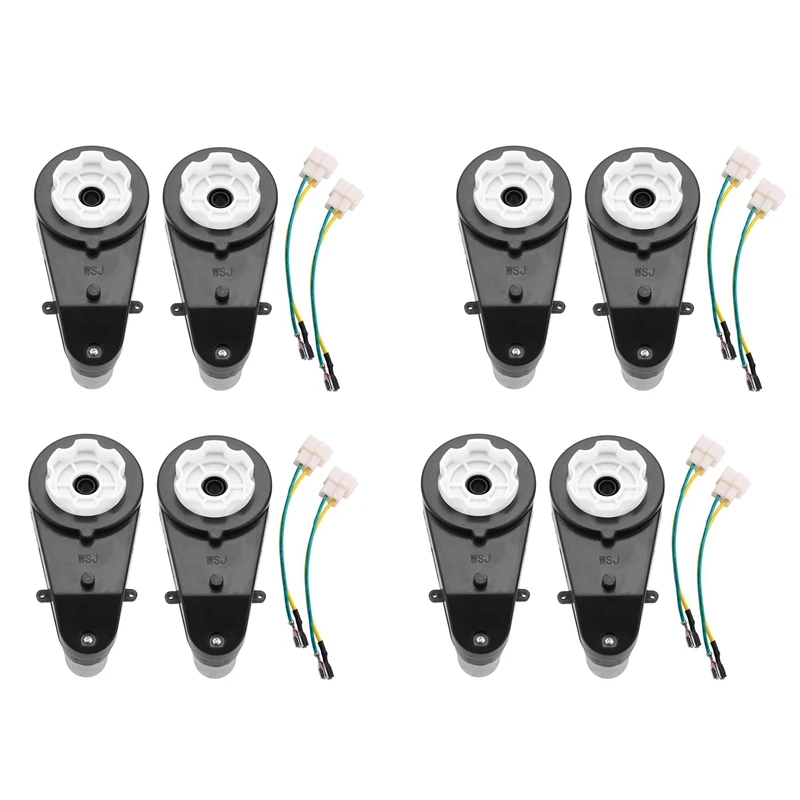 FBIL-8 Pcs 550 Universal Children Electric Car Gearbox With Motor, 12Vdc Motor With Gear Box, Kids Ride On Car Baby Car Parts