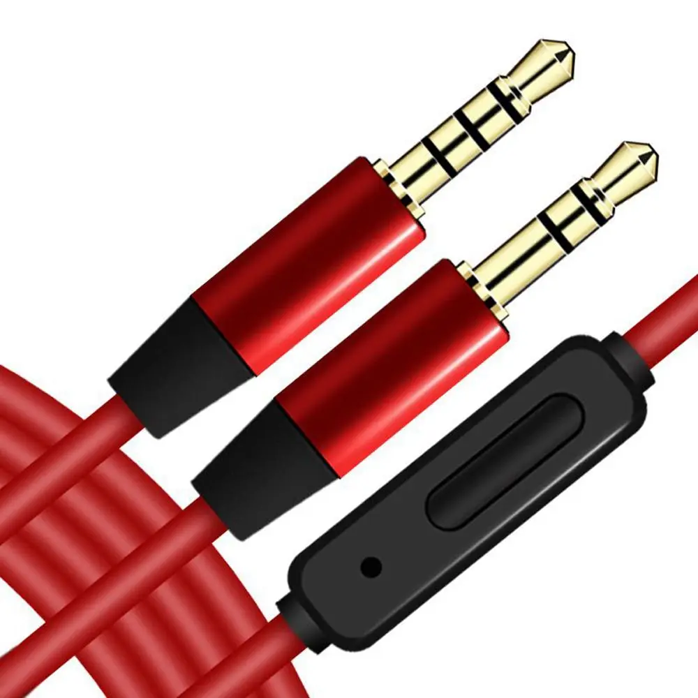 3.5mm z męskiego na męskie Aux kabel Audio Pro 3.5 Jack mikrofon przewód AUX samochodowe Stereo Adapter do słuchawek