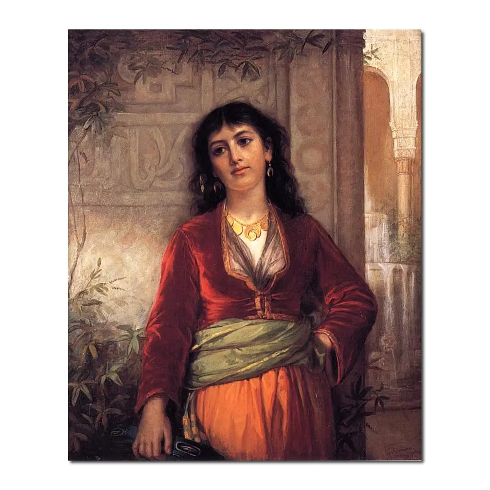 modern colorful paintings The Unwelcome Companion (A Street Scene in Cairo) by John William Waterhouse High Quality Hand painted