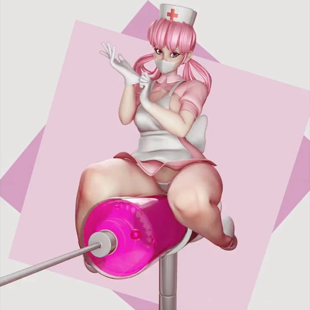 

1/24 3d Printing Model Kit Sexy Nurse Joy Grey Resin Assembly Model Kit DIY Miniature Reduction Statue Unpainted Kit Toys