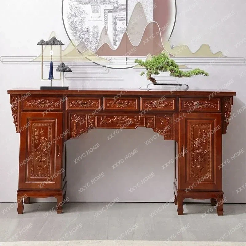 

XX Table For Table Chinese Buddhist Cabinet All Solid Wood Household Shentai Zhongtang Zonghan Table Simple