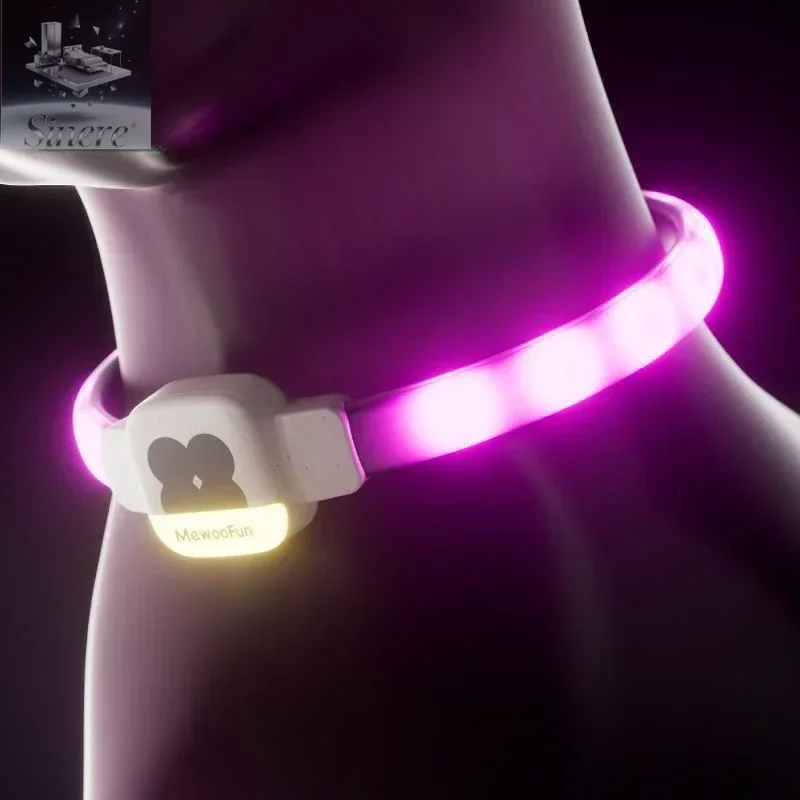 

Dog luminous collar Dog night light Walking dog night light Anti-lost pet luminous