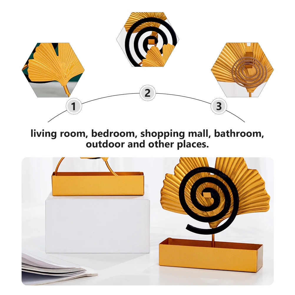 

1Pc Creative Mosquito Incense Rack Vintage Iron Mosquito Coil Holder Convenient Insect Repellent Stand