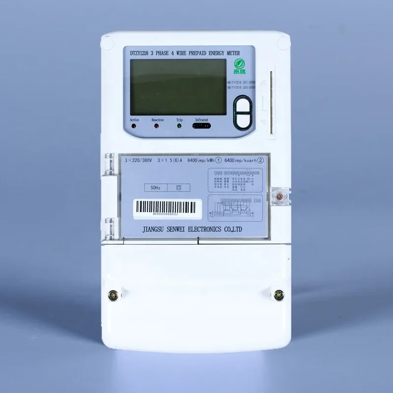 Factory Direct High Quality Three Phase Digital Energy Meter Prepaid Ic Card Electrical Meters Pc Kwh Meter Waterproof