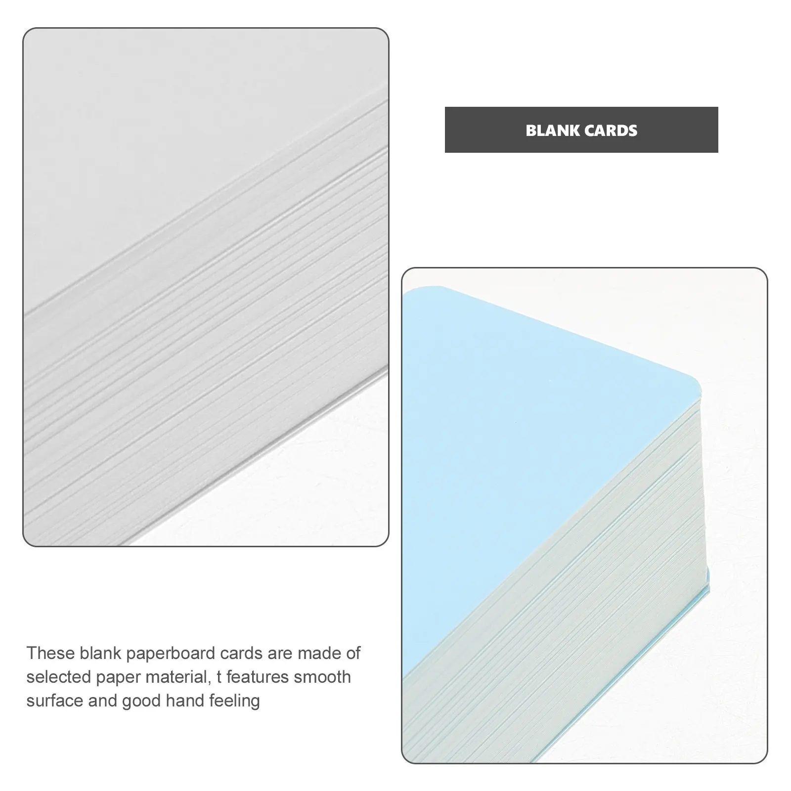 Blank Kraft Paper Cards 200 Sheets Portable DIY Flashcards for Study Notes Messages Crafts and Writing