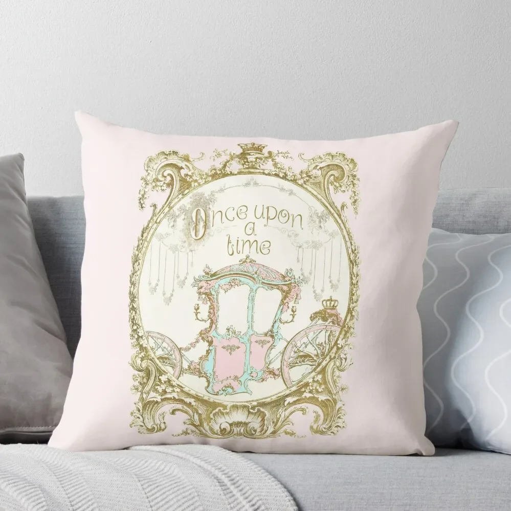 Once Upon a Time, Princess Carriage Throw Pillow Custom Cushion Christmas Throw Pillows Covers