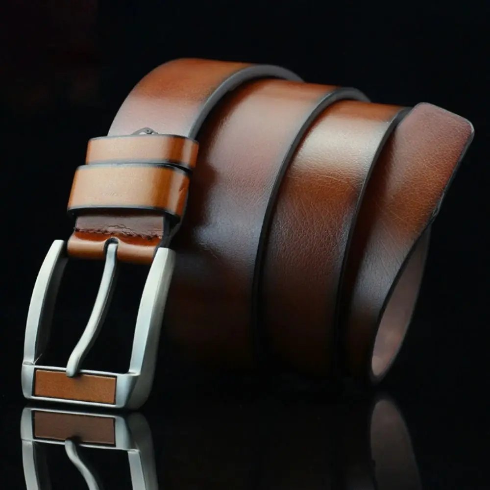 

Retro Luxury Design PU Leather Belt Casual Versatile Waist Strap Trendy Brand Alloy Pin Buckle Waistband