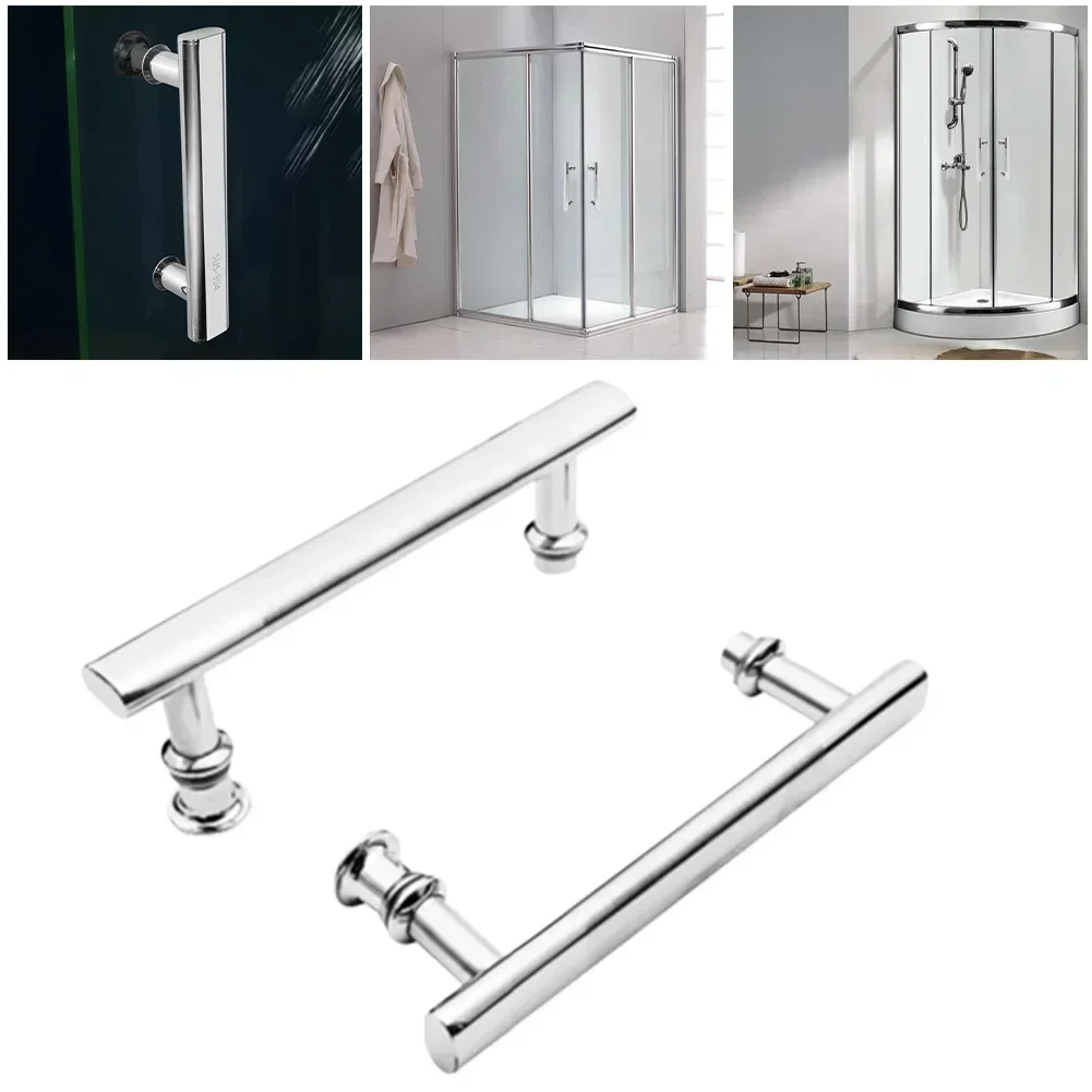 

Shower Door Handles Knobs Stainless Steel Chrome For Shower Enclosures 220mm Door Handles Replacement