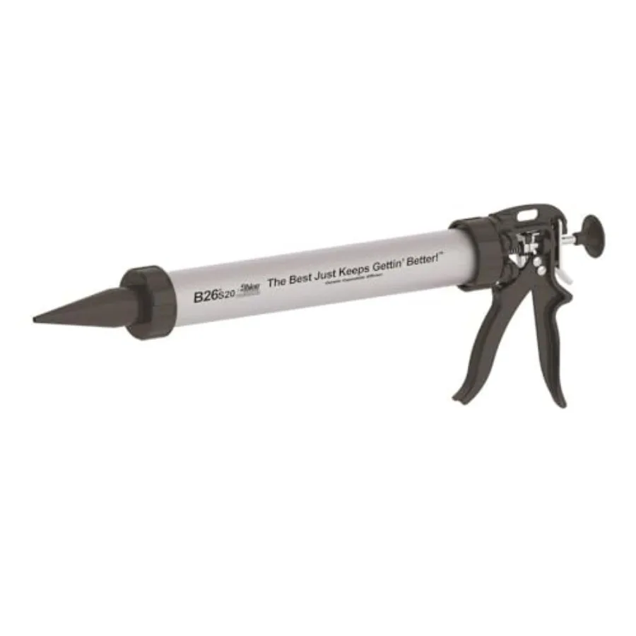 

Engineering Company B26S20 B-Line Manual Sausage Caulking Gun 20 oz 26:1 Drive