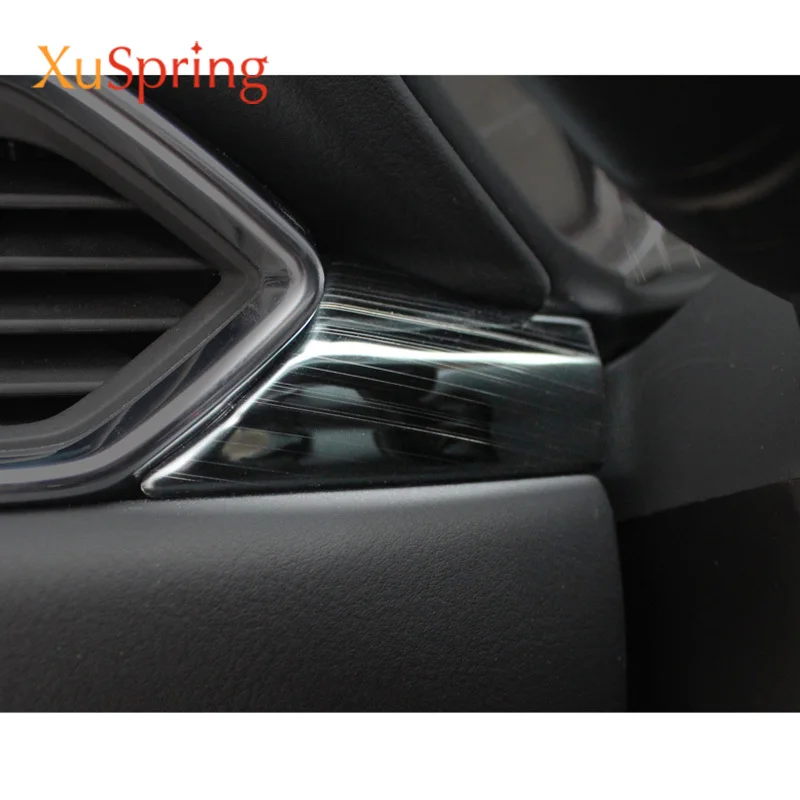 Car Center Control Edge Trim For Mazda 2017-2020 2021 2022 2023 CX-5 CX5 KF LHD Cover Interior Dashboard Garnish Sticker Strips