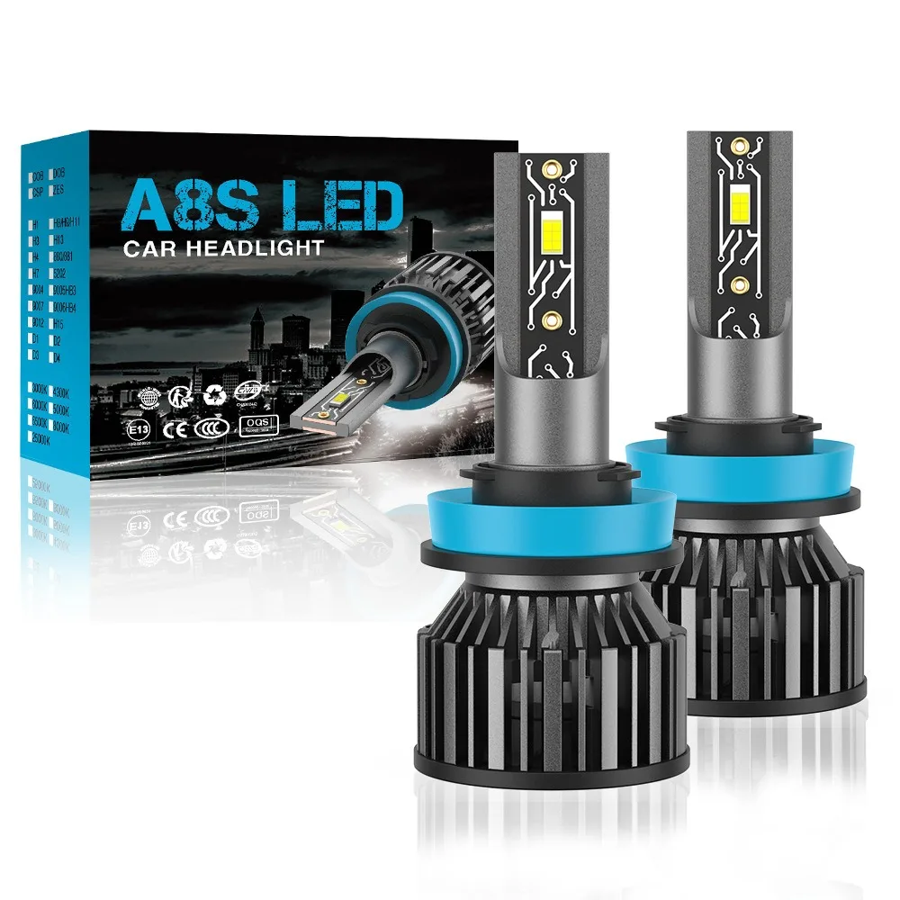 

Ultra Mini Car LED Headlight Bulbs with 5530 CSP Chips 12V 6000K 8000K H1 H3 H4 H7 H8 H9 H11 HB3 HB4 HB5 HB1 H13 9005 9007