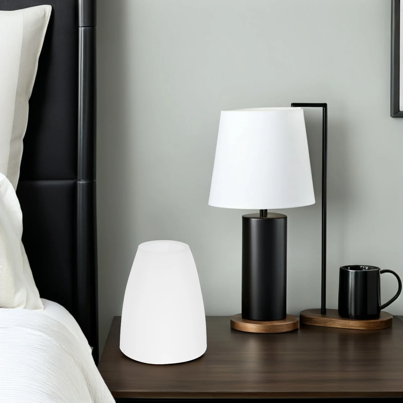 

2pcs Plastic Lampshade Replacement For Table Floor Lamp Wall Light Simple Lamp Cover Decorative Light Shade Bedside Lampshade
