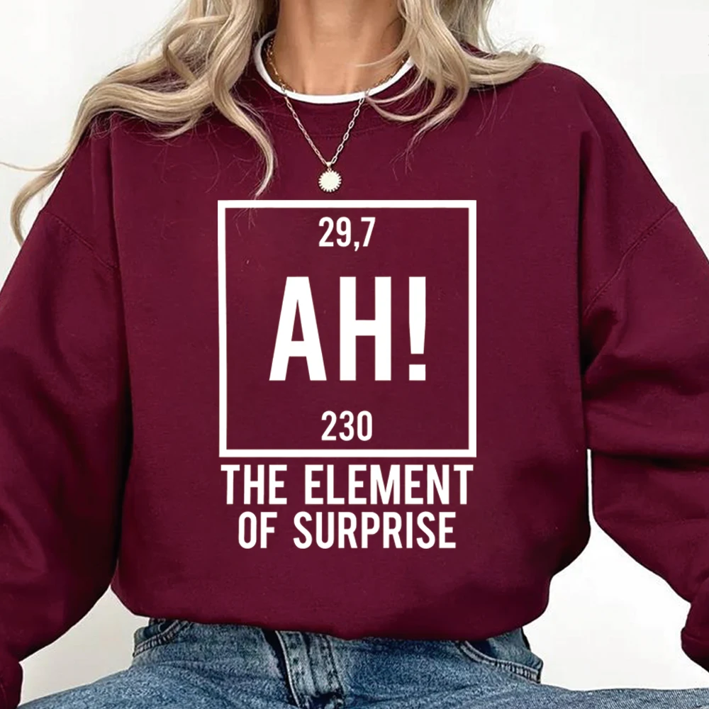 Project Hail Mary AH Sweatshirt Element of Surprise Shirt Ryland Grace Pullover Chemistry Joke Tee Long Sleeves Sweatshirts