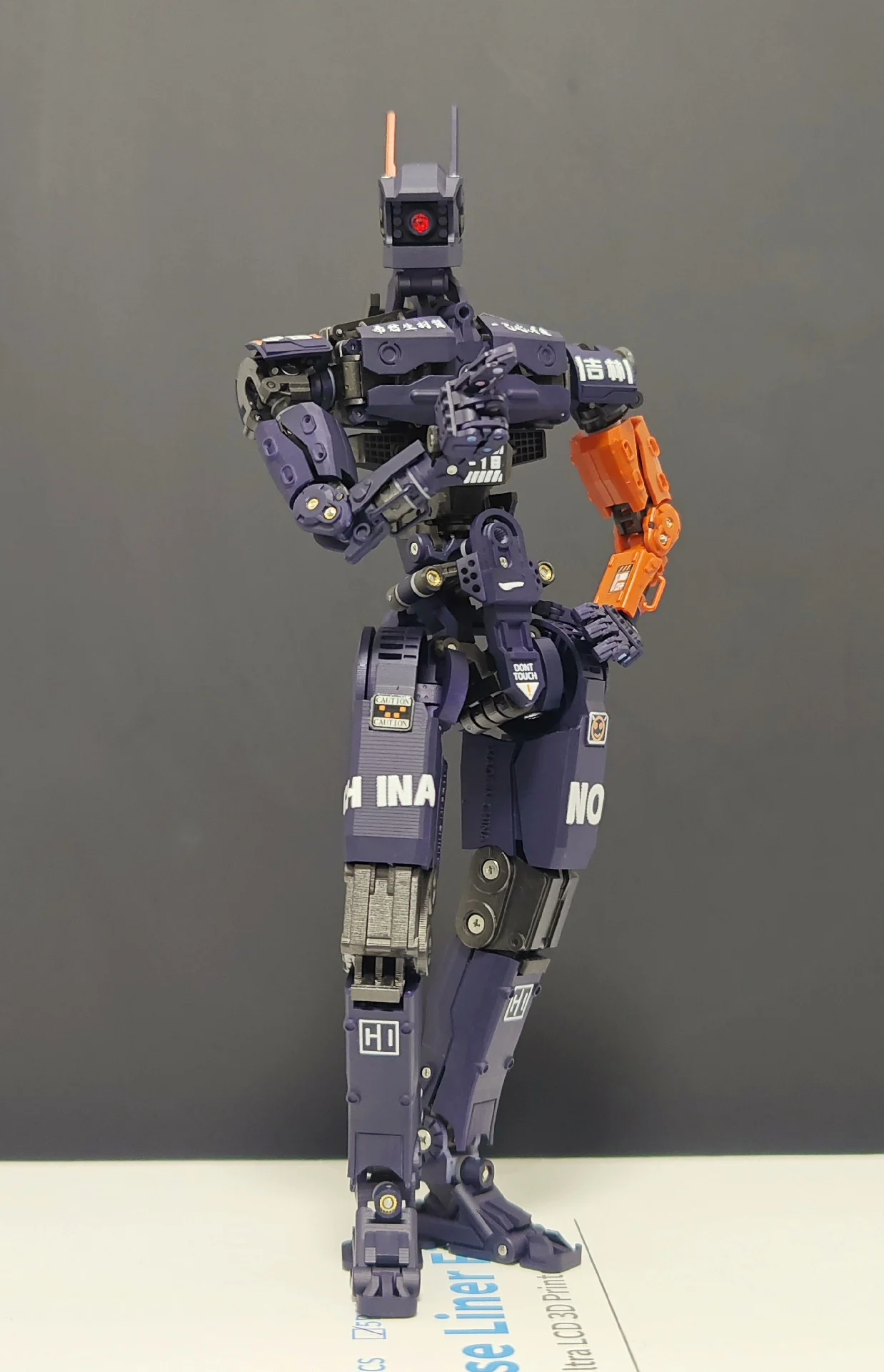 3D Printed Chappie Action Figure Desktop Decoration Model Painted Model Transformable 20cm Toy Model