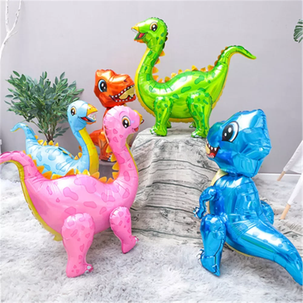 

1pcs 3D Giant Assemble Dinosaur Foil Balloon Animal Balloons Childrens Dinosaur Birthday Party Decorations Balloon Kids Toys