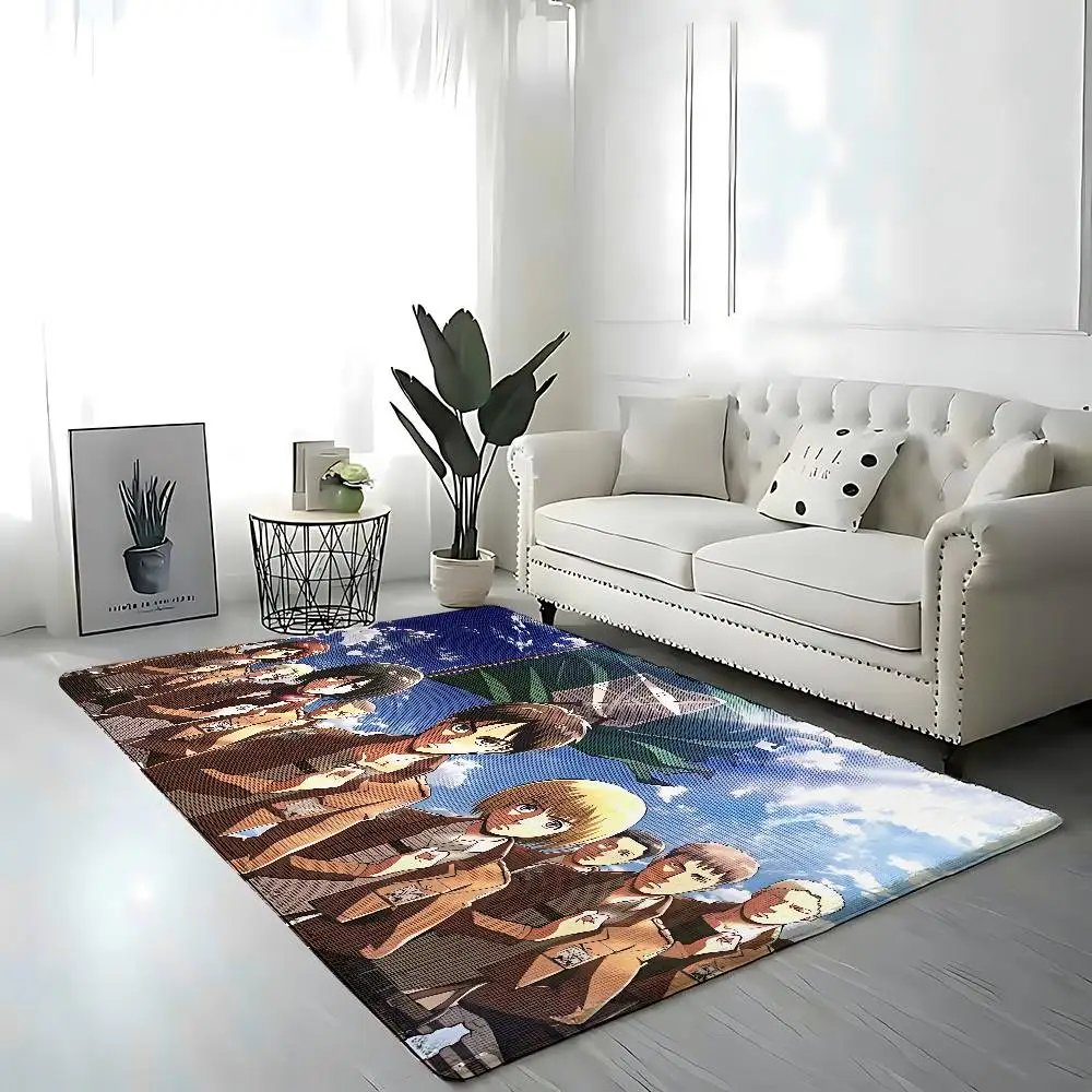 Attack On T-Titan Entry Door Floor Mat Festive Decorations Carpet Bathroom Anti-slip Mat Entrance Doormat