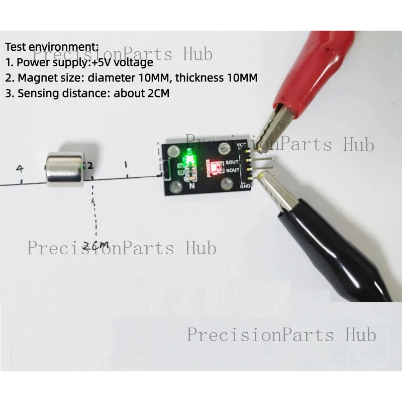 Magnetic Direction Sensor Magnetic Field NS North South Pole Judgment Circuit Board