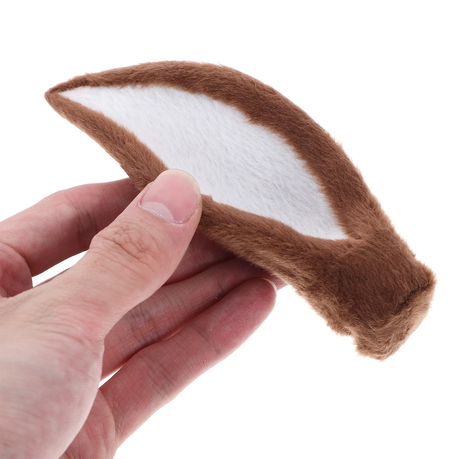 

2pcs Diy Deer Ear Headband Realistic Artificial Elk Ear Headdress For Christmas Party Festival Decor Craft Making Accessories