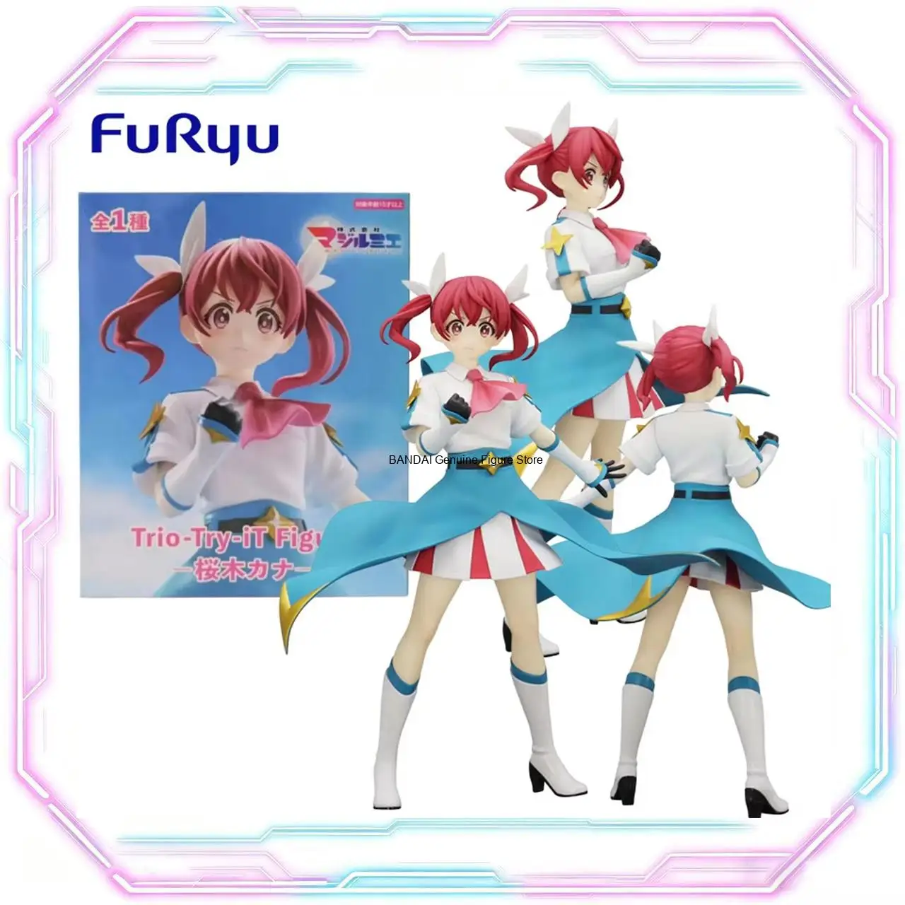FURYU Figurine authentique Trio-Try-iT MAGILUMIERE Sakuragi Kana Personnage d'anime pour enfants Cadeau de Noël Collection Jouets d'action Modèle