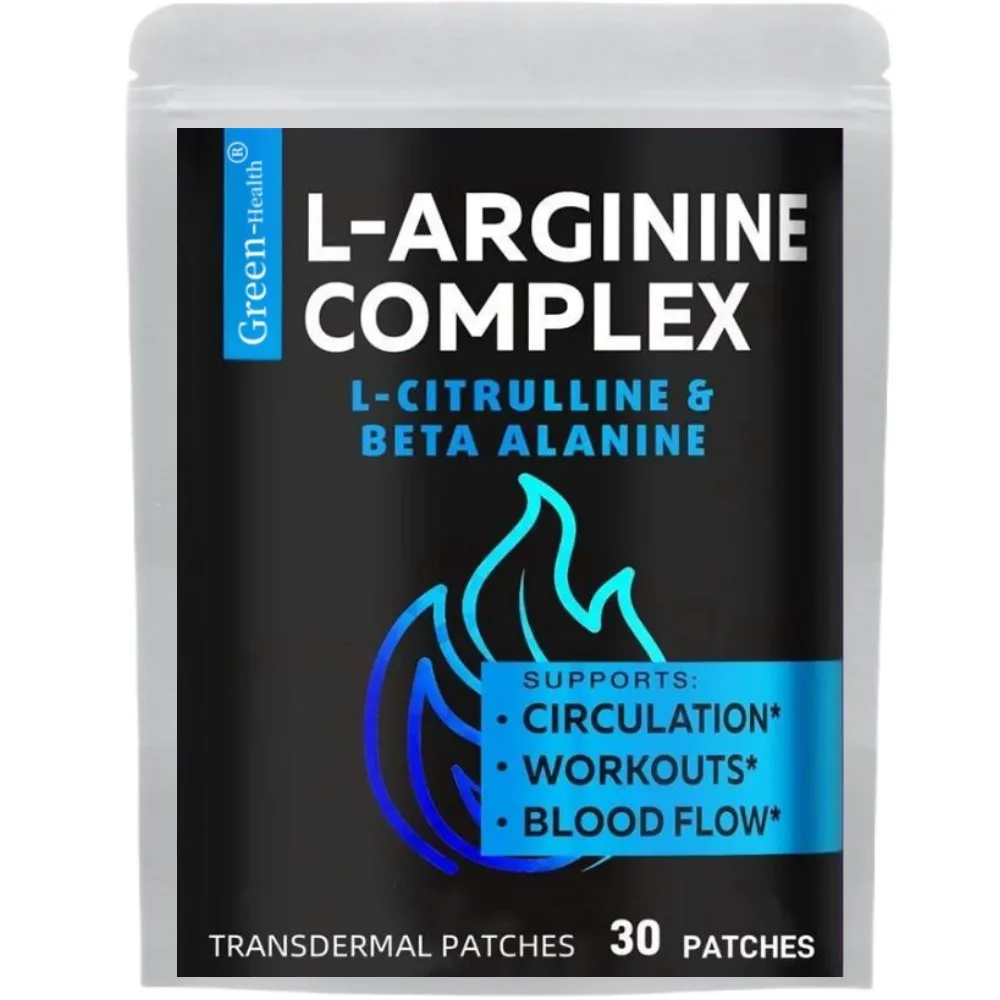 

30 Patches L Arginine L Citrulline Complex Transdermal Patches Nitric Oxide for Men Booster