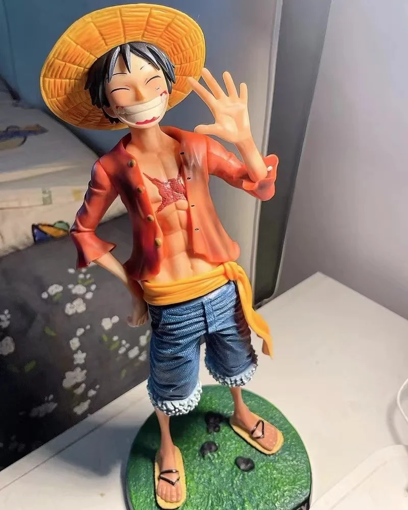 

Аниме One Piece фигурки 40 см Обезьяна D. Luffy модель куклы соломенная шляпа Gk большой 1/4 большой экшн-фигурки украшение статуи декоративная для