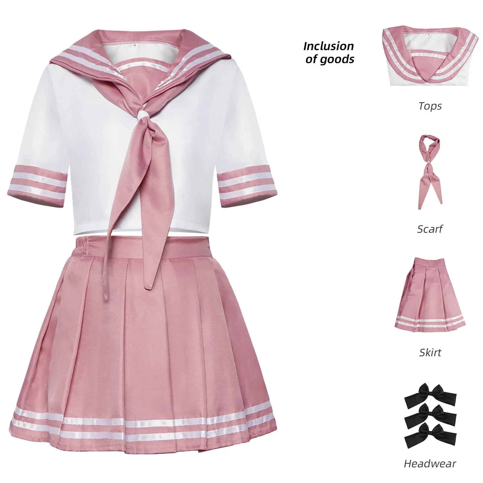 

Anime Fate/Apocrypha Astolfo cosplay costume female student school uniform Halloween Christmas sailor JK uniform set