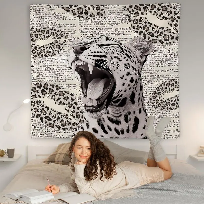 VIKAMA Trendy Wildlife Tapestry Western Aesthetic Cowboy Wall Hanging Bedroom Dorm Girl Room Party Home Decor