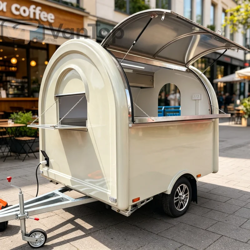 Vantop Mini Round Food Trailer - огляд і ціна Quality Food Snacks